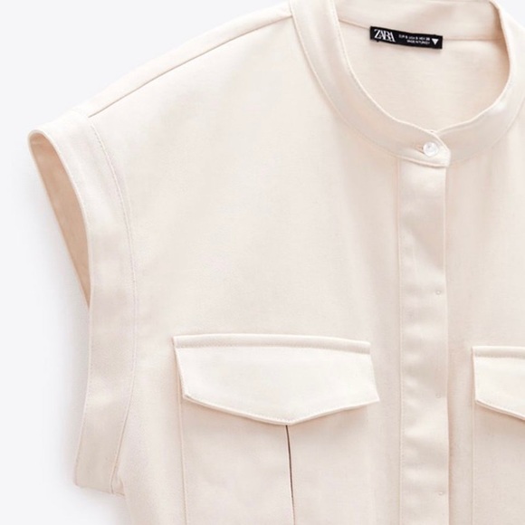 Zara Dresses Zara Darted Mini Dress With Pockets Poshmark